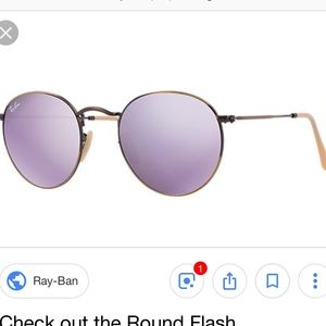 Ray-Ban Round Flash Sunglasses